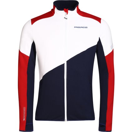 Pánská funkční sportovní mikina PROGRESS Territory Slovakia trikolora (Velikost M)