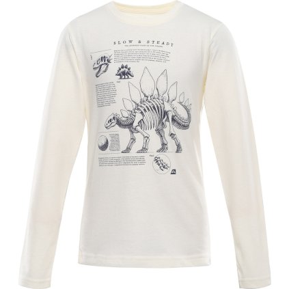 Dětské bavlněné triko ALPINE PRO Ecco 2 béžové (Velikost 104-110)