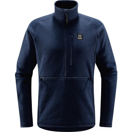 Pánská fleecová mikina Haglöfs Risberg 1/2 Zip - tmavě modrá (Velikost S)