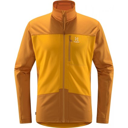 Pánská technická mikina Haglöfs ROC Spitz Mid - žlutá (Velikost M)