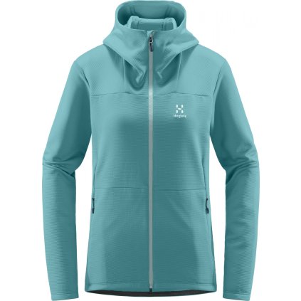Dámská univerzální mikina Haglöfs Willow Mid Hood - světle modrá (Velikost S)