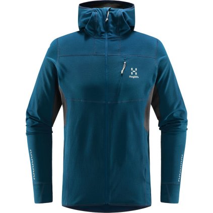 Pánská technická mikina Haglöfs L.I.M Mid Comp Hood - modrá (Velikost S)