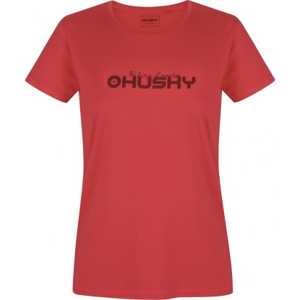 Dámské bavlněné triko HUSKY Tee Hike L růžové (Velikost L)