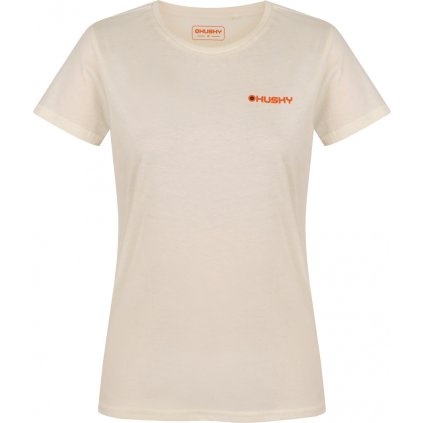 Dámské bavlněné triko HUSKY Tee Walker L béžové (Velikost XXL)