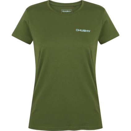 Dámské bavlněné triko HUSKY Tee Walker L zelené (Velikost XXL)