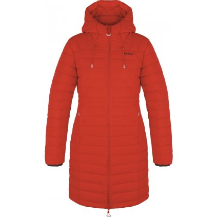Dámský péřový kabát HUSKY Daili L červený (Velikost M)