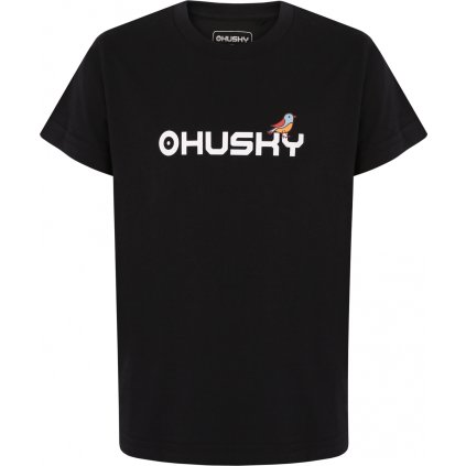 Dětské bavlněné triko HUSKY Tee Birdie K černé (Velikost 128)