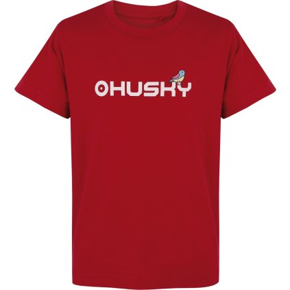 Dětské bavlněné triko HUSKY Tee Birdie K červené (Velikost 128)