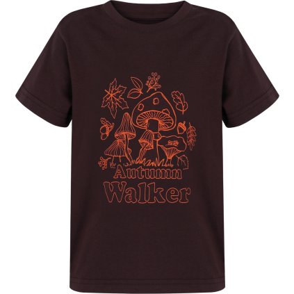 Dětské bavlněné triko HUSKY Tee Mushroom K hnědé (Velikost 128)