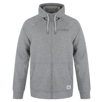 Pánská bavlněná mikina HUSKY Brool M šedá (Velikost XL)
