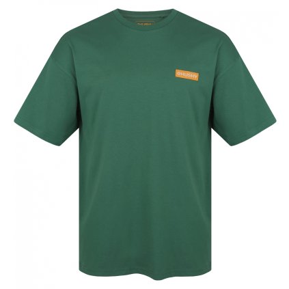 Pánské bavlněné triko HUSKY Tee Panorama M zelené (Velikost L)