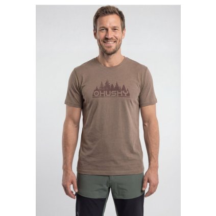 Pánské bambusové triko HUSKY Mertis M béžové (Velikost L)