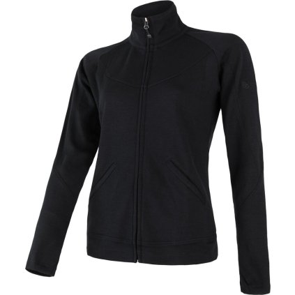 Dámská mikina SENSOR Merino upper černá (Velikost XL, Barva černá)