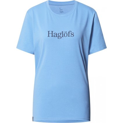 Dámské bavlněné triko Haglöfs Outsiders - světle modrá (Velikost XS)