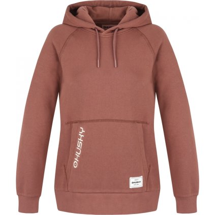 Dámská bavlněná mikina HUSKY Buggy L hnědá (Velikost XXL)