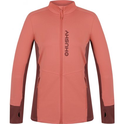 Dámská mikina se zipem HUSKY Tame zip L oranžová (Velikost S)