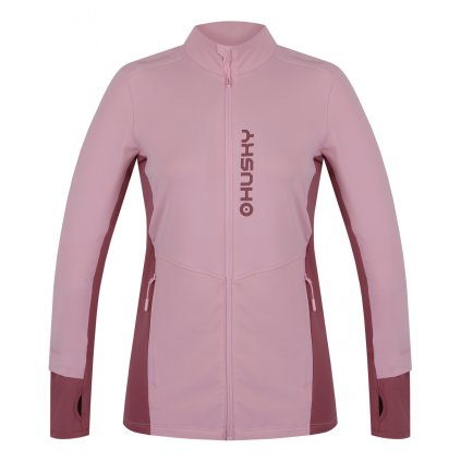 Dámská mikina se zipem HUSKY Tame zip L růžová (Velikost L)