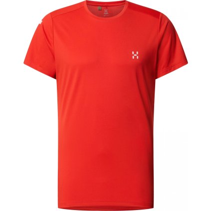 Pánské ultralehké triko Haglöfs L.I.M Tech - červená (Velikost S)