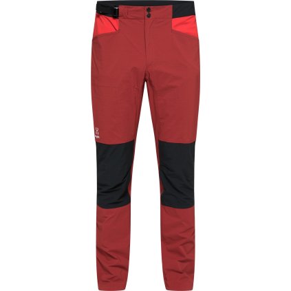 Pánské strečové kalhoty Haglöfs ROC Spitz - červená (Velikost 46)