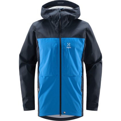 Pánská softshellová bunda Haglöfs Touring Infinium - modrá (Velikost S)