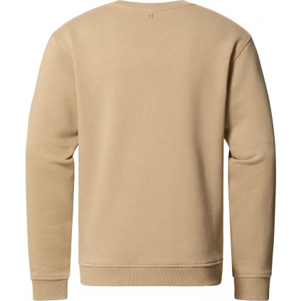 Pánská bavlněná mikina Haglöfs Crewneck - hnědá (Velikost S)