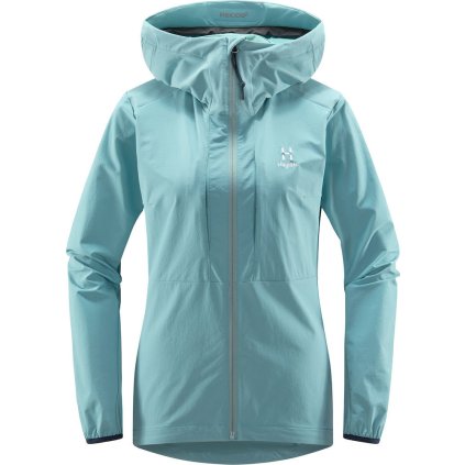 Dámská softshellová bunda Haglöfs Discover touring - světle modrá (Velikost XS)