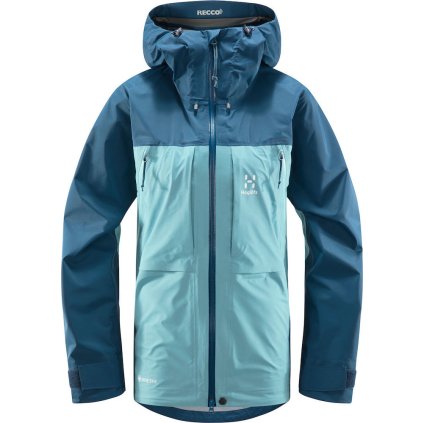 Dámská lyžařská bunda Haglöfs Vassi Touring GTX - modrá (Velikost S)