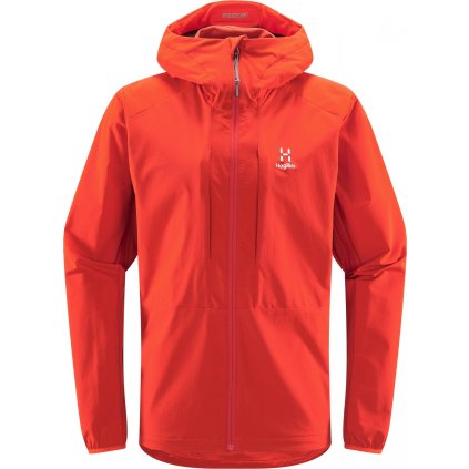 Pánská softshellová bunda Haglöfs Discover touring - červená (Velikost S)