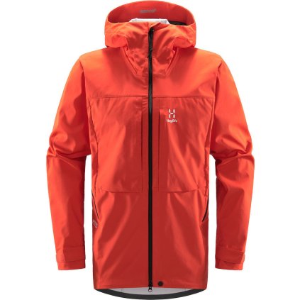 Pánská softshellová bunda Haglöfs Touring Infinium - červená (Velikost M)