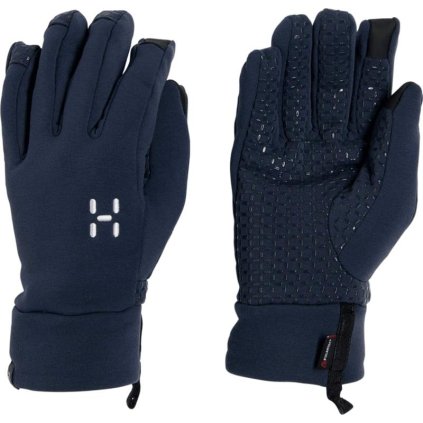 Rukavice Haglöfs Power Stretch Grip - tmavě modrá (Velikost 7)