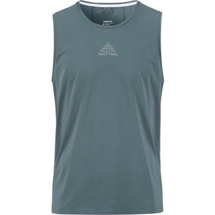 Pánské běžecký nátělník CRAFT PRO Trail 2 - modrá (Velikost XS)