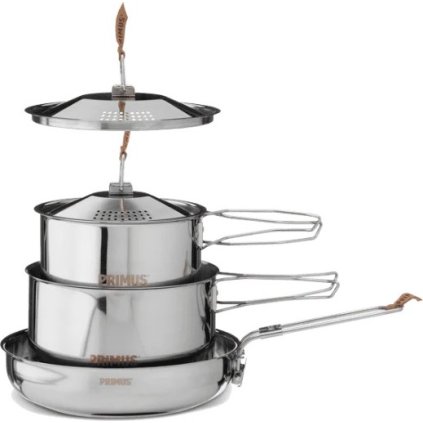 Nádobí PRIMUS CampFire Cookset S.S. Small - šedá (Velikost S)
