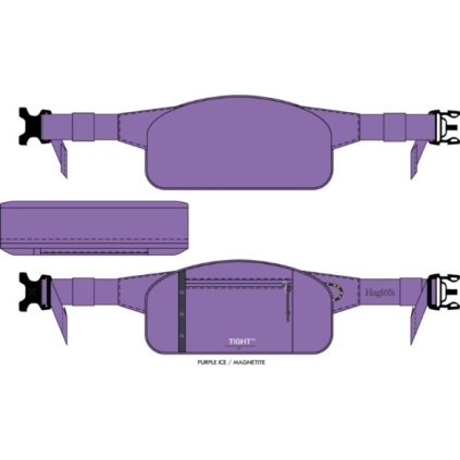 Ledvinka Haglöfs Tight Hip pack 1 - fialová (Velikost 1l)