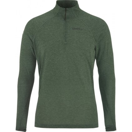 Pánské funkční triko CRAFT ADV SubZ Wool LS 3 - zelená (Velikost S)