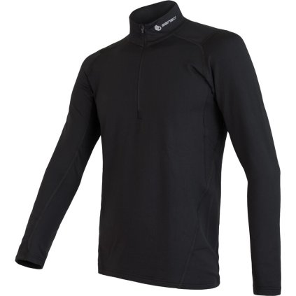 Pánské merino tričko SENSOR Coolmax thermo černá (Velikost XXL, Barva černá)