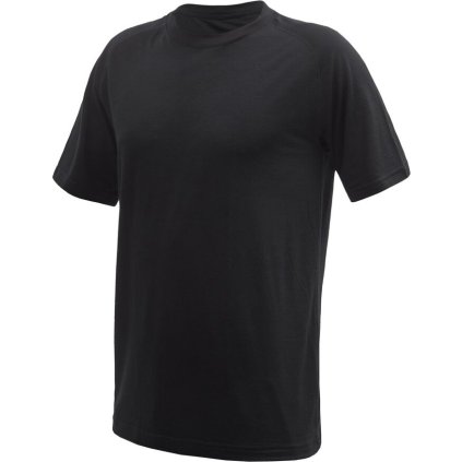 Pánské merino triko SENSOR Active No Logo raglan černá (Velikost M, Barva černá)