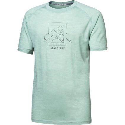 Pánské merino triko SENSOR Air Say Yes basil green (Barva zelená, Velikost M)