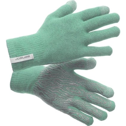 Pletené merino rukavice SENSOR basil green (Barva zelená, Velikost L/XL)