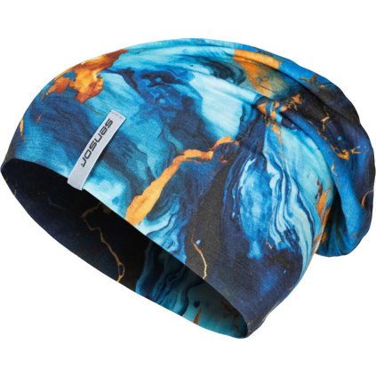 Unisex merino čepice SENSOR Impress modrá/universe (Velikost L, Barva modrá)