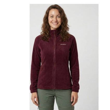 Dámská fleecová mikina HUSKY Aflee L červená (Velikost XL)