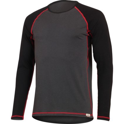 Pánské merino triko LASTING Mario šedé (Velikost XL)