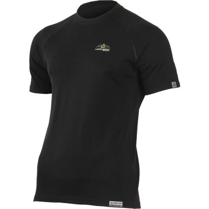 Pánské merino triko LASTING Karel černé (Velikost S)