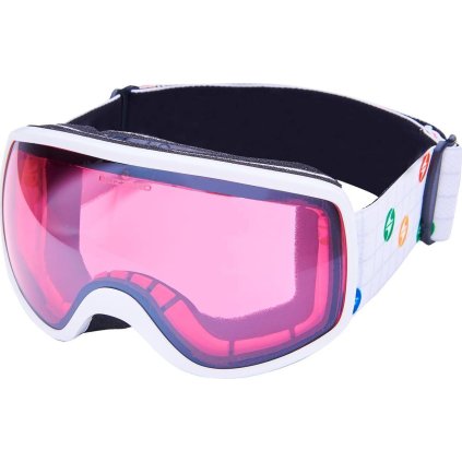 Lyžařské brýle BLIZZARD 963 DAO, white shiny, rosa1, silver mirror, CAT. 3 (Velikost UNI)