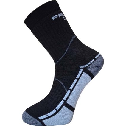 Unisex turistické ponožky PROGRESS Bamboo černé (Velikost 3-5)