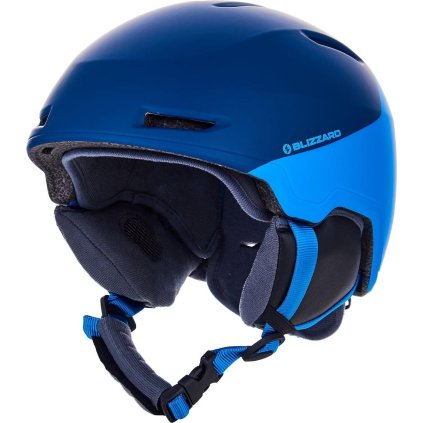 Juniorská lyžařská přilba BLIZZARD Viper ski helmet junior, dark blue matt/bright blue matt (Velikost 48/54 cm)