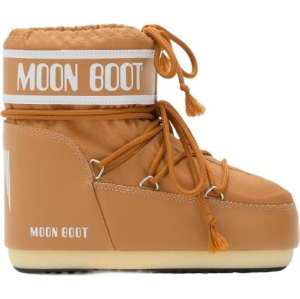 Dámské zimní boty MOON BOOT mb icon low nylon, M008 cognac (Velikost 33/35)