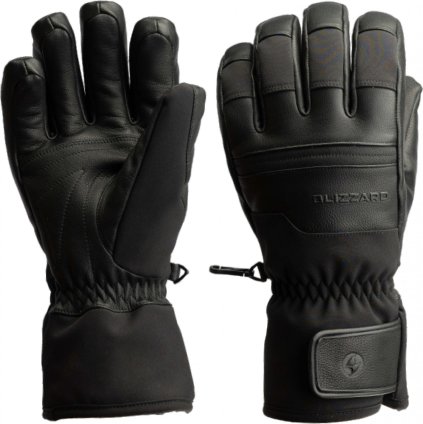Lyžařské rukavice BLIZZARD Vertex ski gloves, black (Velikost 7)