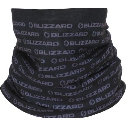 Multifunkční šátek BLIZZARD Tube, black, size UNI (Velikost UNI)