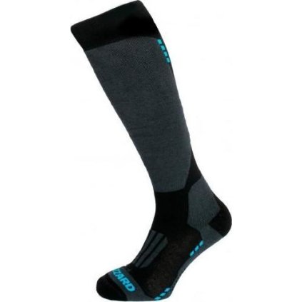 Lyžařské podkolenky BLIZZARD Wool Performance ski socks, black/blue (Velikost 35/38)
