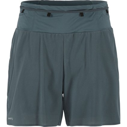 Pánské běžecké šortky CRAFT PRO Trail - šedá (Velikost S)
